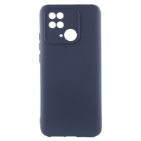 Чехол накладка Silicone Cover Soft Touch ЗК Xiaomi Redmi 10C / Poco C40 Темно-синий