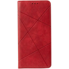 Чехол книжка Business Leather Xiaomi Redmi 10C / Poco C40 Красный