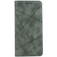 Чехол книжка Business Leather Xiaomi Redmi 10C / Poco C40 Серый