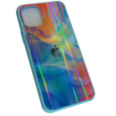 Чохол накладка Aurora glass iPhone 11 Pro Синій