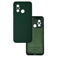 Чохол накладка Silicone Cover Soft Touch ЗК Xiaomi Redmi 12C / 11A Темно-зелений