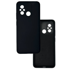 Чохол накладка Silicone Cover Soft Touch ЗК Xiaomi Redmi 12C / 11A Чорний