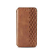 Чехол книжка кожаный Cubic Samsung A50 / A30s коричневый