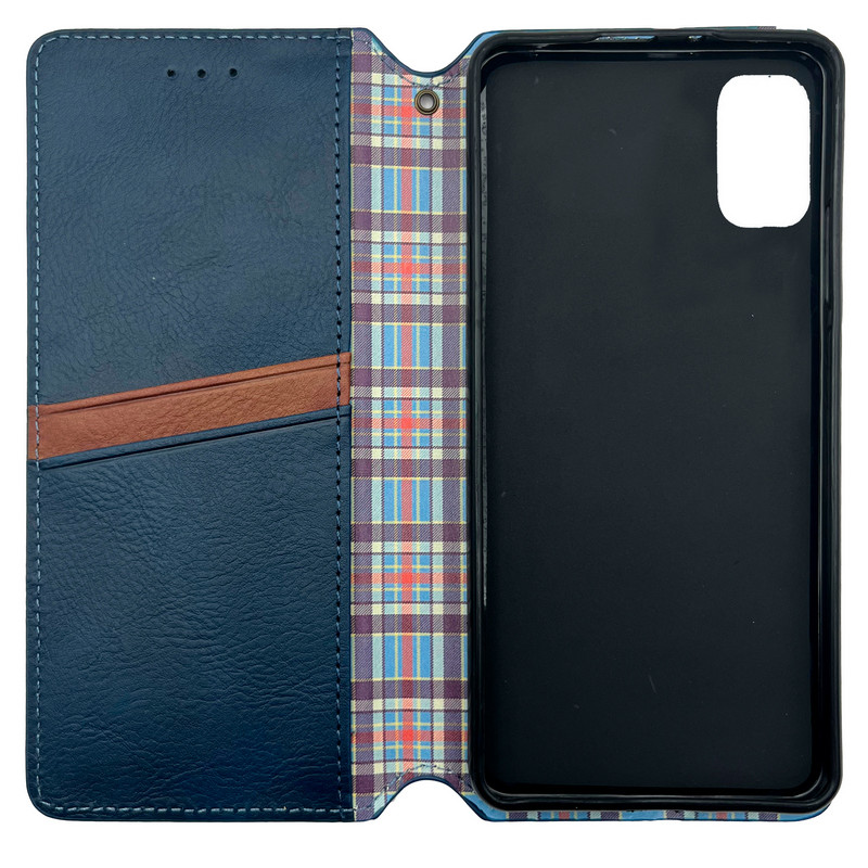 Чехол книжка кожаный Cubic Xiaomi Redmi Note 10 (5G) / Poco M3 Pro синий