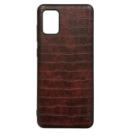 Чохол накладка AIORIA Crocodile Texture Samsung A31 Темно-коричневий