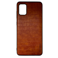 Чохол накладка AIORIA Crocodile Texture Samsung A51 Світло-коричневий