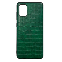Чехол накладка AIORIA Crocodile Texture Samsung A71 Зеленый