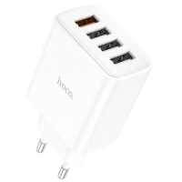 Сетевой адаптер Hoco C102A 4USB 28.5W QC3.0