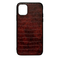 Чехол накладка AIORIA Crocodile Texture iPhone 12 Pro Max Темно-коричневый