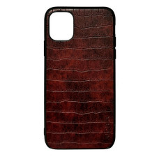 Чехол накладка AIORIA Crocodile Texture iPhone 12 Pro Max Темно-коричневый