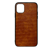Чохол накладка AIORIA Crocodile Texture iPhone 13 Світло-коричневий