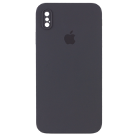 Чехол Silicone Case Camera Protective iPhone X/Xs серый (Dark Grey)