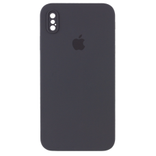 Чохол Silicone Case Camera Protective iPhone X/Xs сірий (Dark Grey)