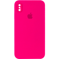 Чохол Silicone Case Camera Protective iPhone Xs Max рожевий (Barbie pink)