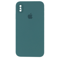 Чехол Silicone Case Camera Protective iPhone Xs Max зеленый (Forest Green)