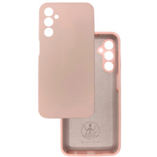 Чехол накладка Silicone Cover Soft Touch ЗК  Samsung A24 / M34 пудра