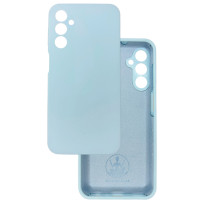 Чохол накладка Silicone Cover Soft Touch ЗК Samsung A24 / M34 ясно-блакитний