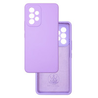 Чехол накладка Silicone Cover Soft Touch ЗК Samsung A32 лаванда