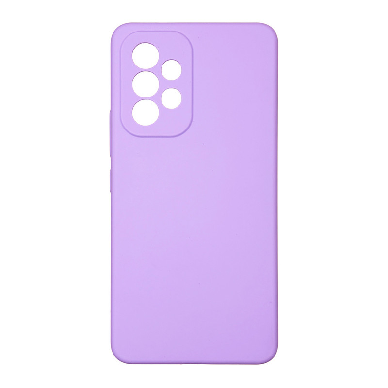 Чехол накладка Silicone Cover Soft Touch ЗК Samsung A32 лаванда