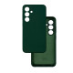 Чохол накладка Silicone Cover Soft Touch ЗК Samsung S23+ Plus темно-зелений