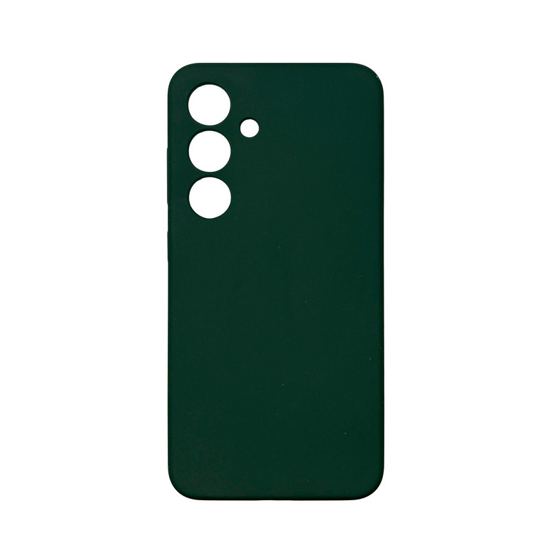 Чохол накладка Silicone Cover Soft Touch ЗК Samsung S23+ Plus темно-зелений