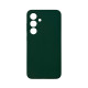 Чохол накладка Silicone Cover Soft Touch ЗК Samsung S23+ Plus темно-зелений