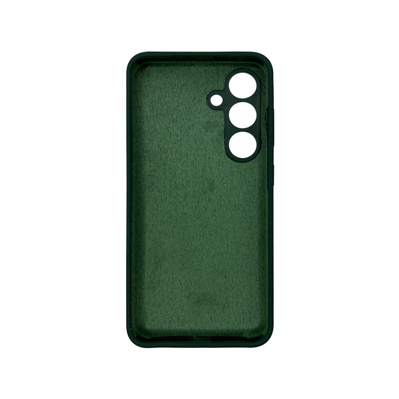 Чохол накладка Silicone Cover Soft Touch ЗК Samsung S23+ Plus темно-зелений