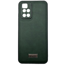 Чехол накладка кожаный Mustang Xiaomi Redmi 10 зеленый
