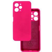 Чехол накладка Silicone Cover Soft Touch ЗК Xiaomi Redmi 12 4G фуксия