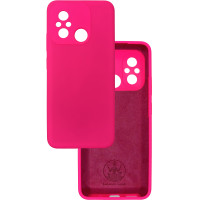 Чохол накладка Silicone Cover Soft Touch ЗК Xiaomi Redmi 12C / 11A фуксія