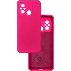 Чохол накладка Silicone Cover Soft Touch ЗК Xiaomi Redmi 12C / 11A фуксія