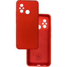 Чехол накладка Silicone Cover Soft Touch ЗК Xiaomi Redmi 12C / 11A красный