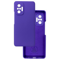 Чехол накладка Silicone Cover Soft Touch ЗК Xaomi Redmi Note 10 Pro / Max ультрафиолет