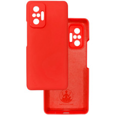 Чехол накладка Silicone Cover Soft Touch ЗК Xaomi Redmi Note 10 Pro / Max красный