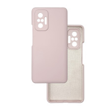 Чехол накладка Silicone Cover Soft Touch ЗК Xaomi Redmi Note 10 Pro / Max пудра