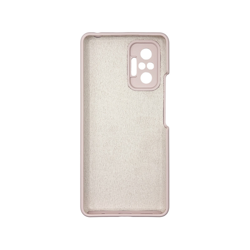Чехол накладка Silicone Cover Soft Touch ЗК Xaomi Redmi Note 10 Pro / Max пудра