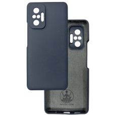 Чехол накладка Silicone Cover Soft Touch ЗК Xaomi Redmi Note 10 Pro / Max темно-серый