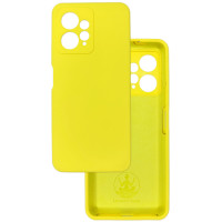 Чехол накладка Silicone Cover Soft Touch ЗК Xiaomi Redmi Note 12 4G Желтый
