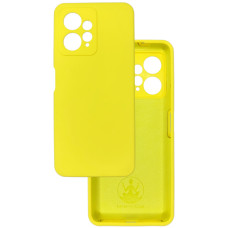 Чехол накладка Silicone Cover Soft Touch ЗК Xiaomi Redmi Note 12 4G Желтый