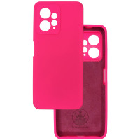 Чехол накладка Silicone Cover Soft Touch ЗК  Xiaomi Redmi Note 12 4G Фуксия
