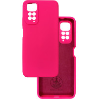 Чохол накладка Silicone Cover Soft Touch ЗК Xiaomi Redmi Note 11 4G фуксія