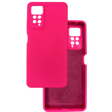 Чехол накладка Silicone Cover Soft Touch ЗК Xiaomi Redmi Note 11 Pro / Note 12 Pro 4G / Poco X4 Pro NFC фуксия