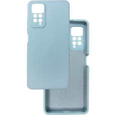 Чехол накладка Silicone Cover Soft Touch ЗК Xiaomi Redmi Note 11 Pro / Note 12 Pro 4G / Poco X4 Pro NFC светло-голубой