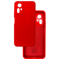Чехол накладка Silicone Cover Soft Touch ЗК Xiaomi Redmi Note 12S красный