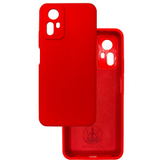 Чехол накладка Silicone Cover Soft Touch ЗК Xiaomi Redmi Note 12S красный