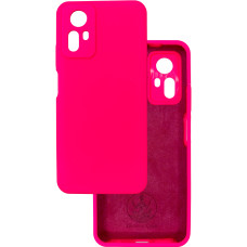 Чехол накладка Silicone Cover Soft Touch ЗК Xiaomi Redmi Note 12S фуксия