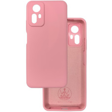 Чехол накладка Silicone Cover Soft Touch ЗК Xiaomi Redmi Note 12S розовый