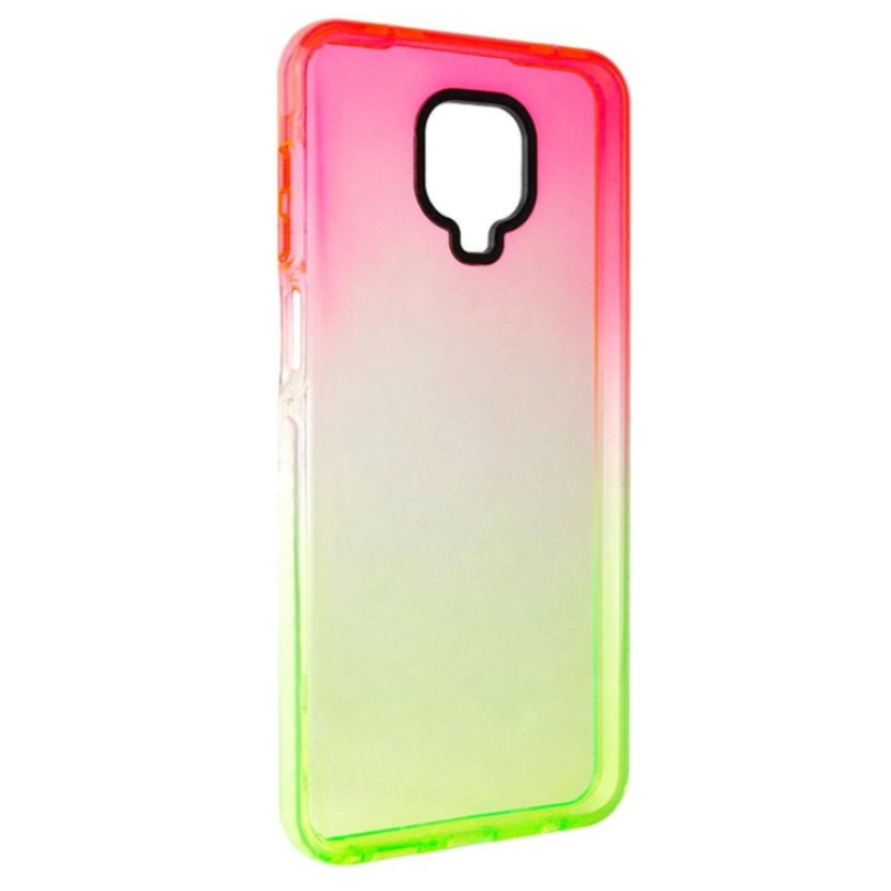 Чохол накладка Sunny Gradient Xiaomi Redmi Note 9s/Pro/Max рожево-салатовий