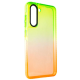 Чохол накладка Sunny Gradient Samsung S21 FE помаранчево-салатовий