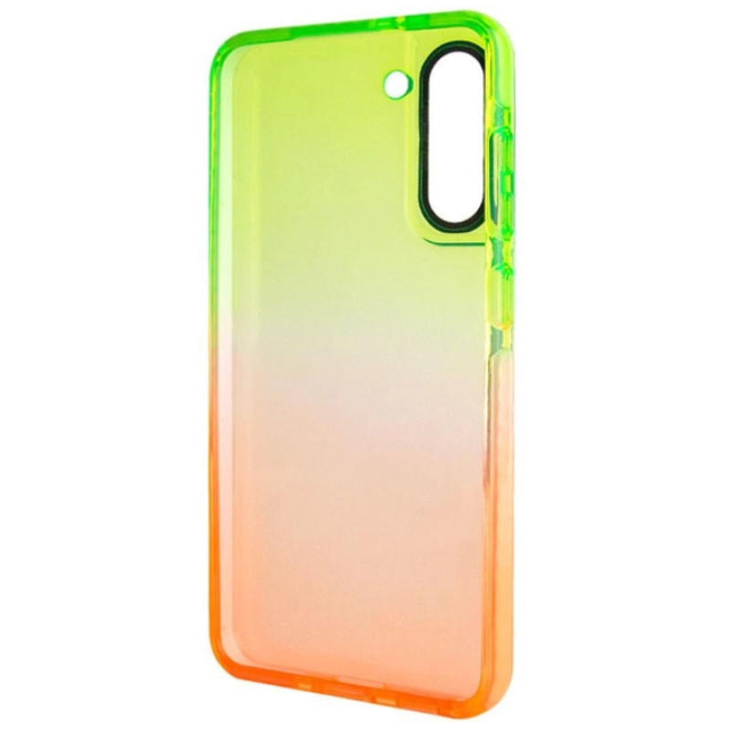 Чохол накладка Sunny Gradient Samsung S21 FE помаранчево-салатовий